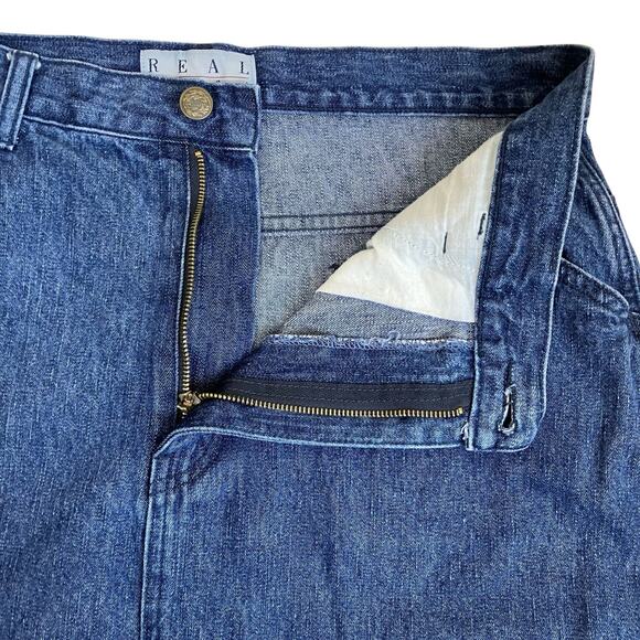 Real Comfort Vintage 90s Carpenter Style Denim Skirt Maxi Length Sz 14 Petite - Picture 11 of 14